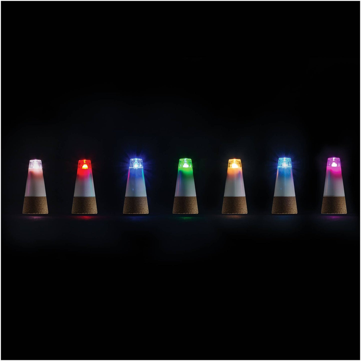 Multicolored Bottle Light USB - Rechargeable