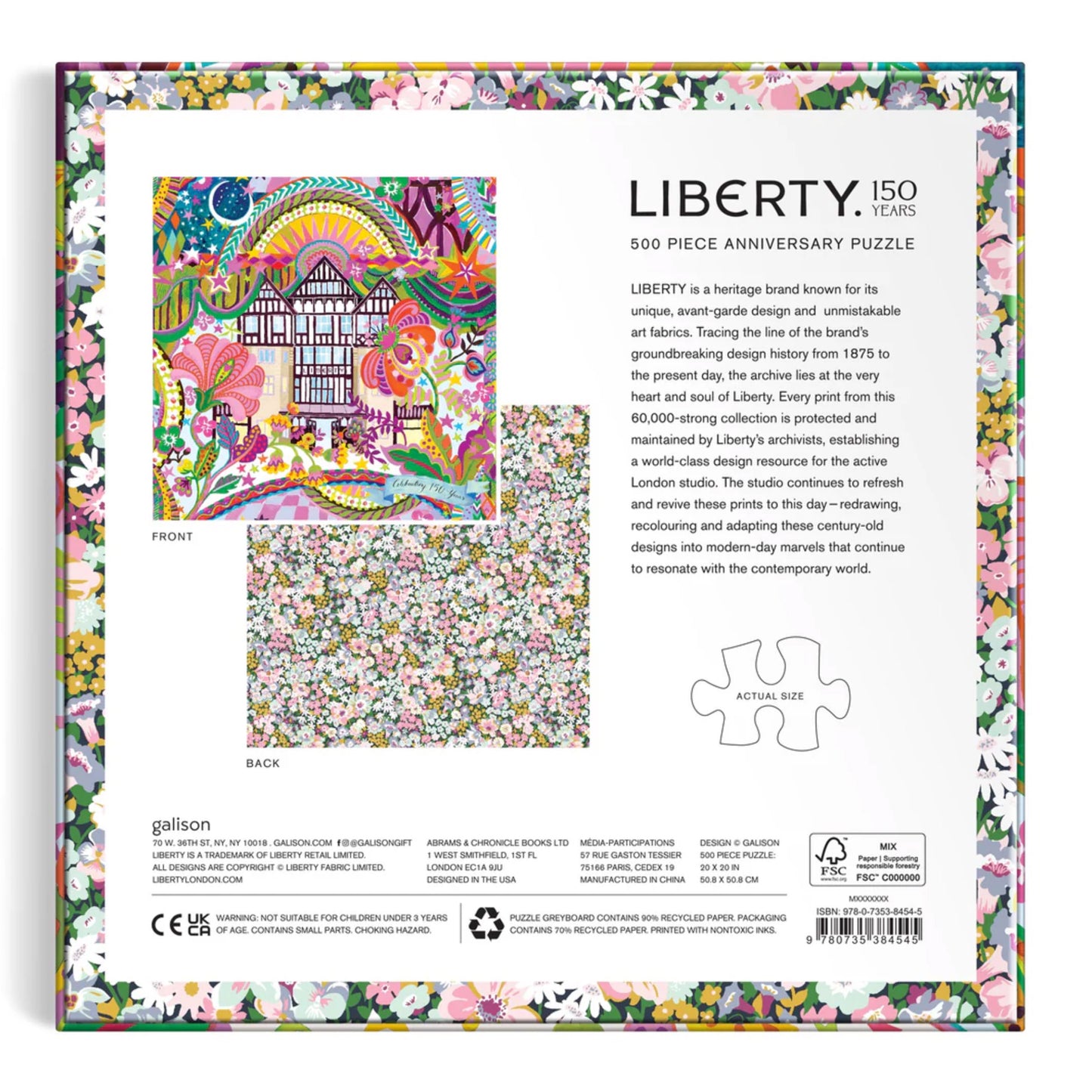 Liberty 150th 500 Piece Anniversary Puzzle