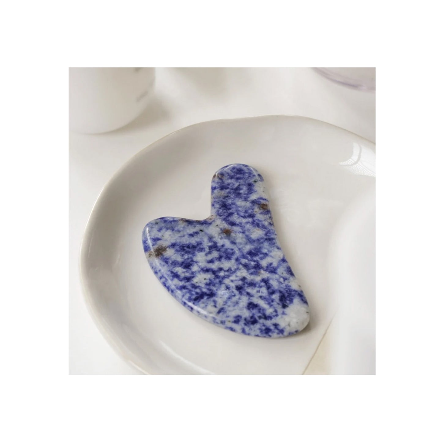 Blue Vein Stone Crystal Gua Sha