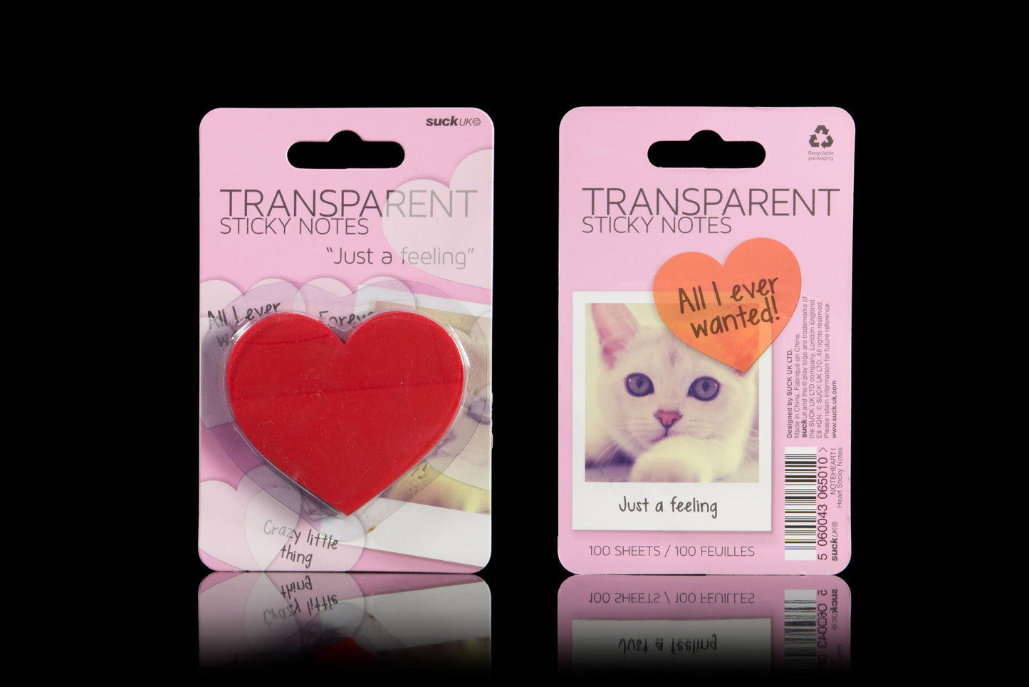 Transparent Sticky Note - Heart