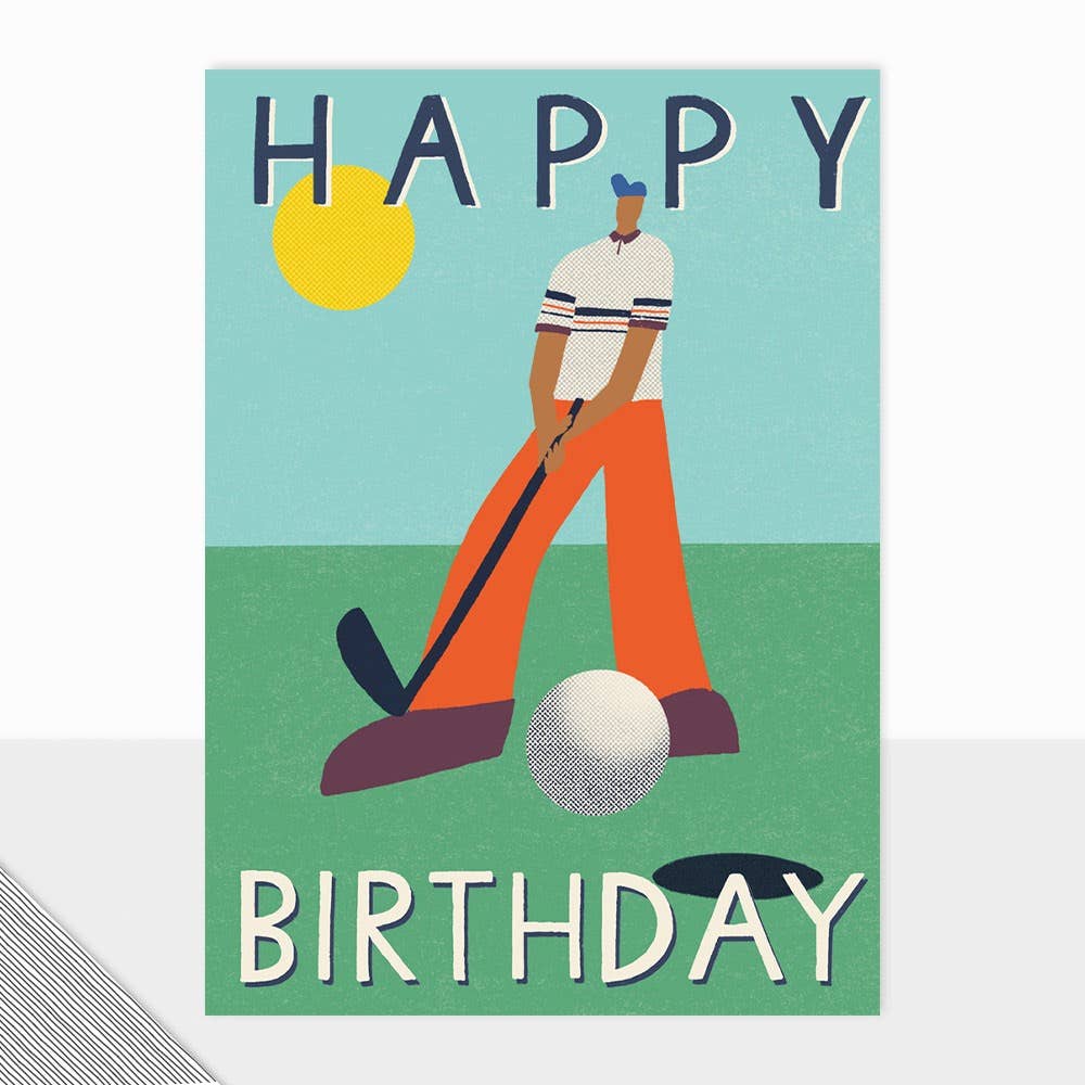 Honcho Collection - Happy Birthday Card - Golfer