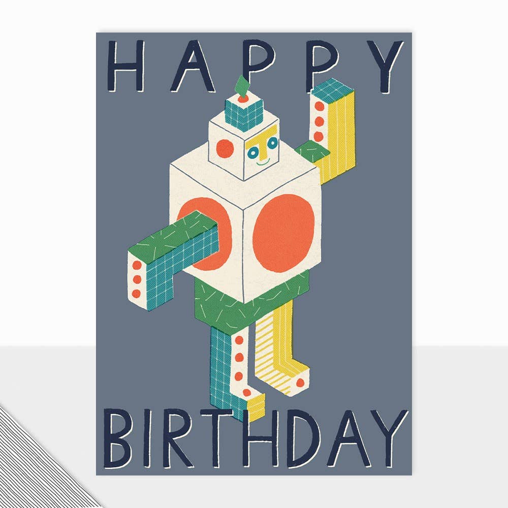 Honcho Collection - Happy Birthday Card - Robot