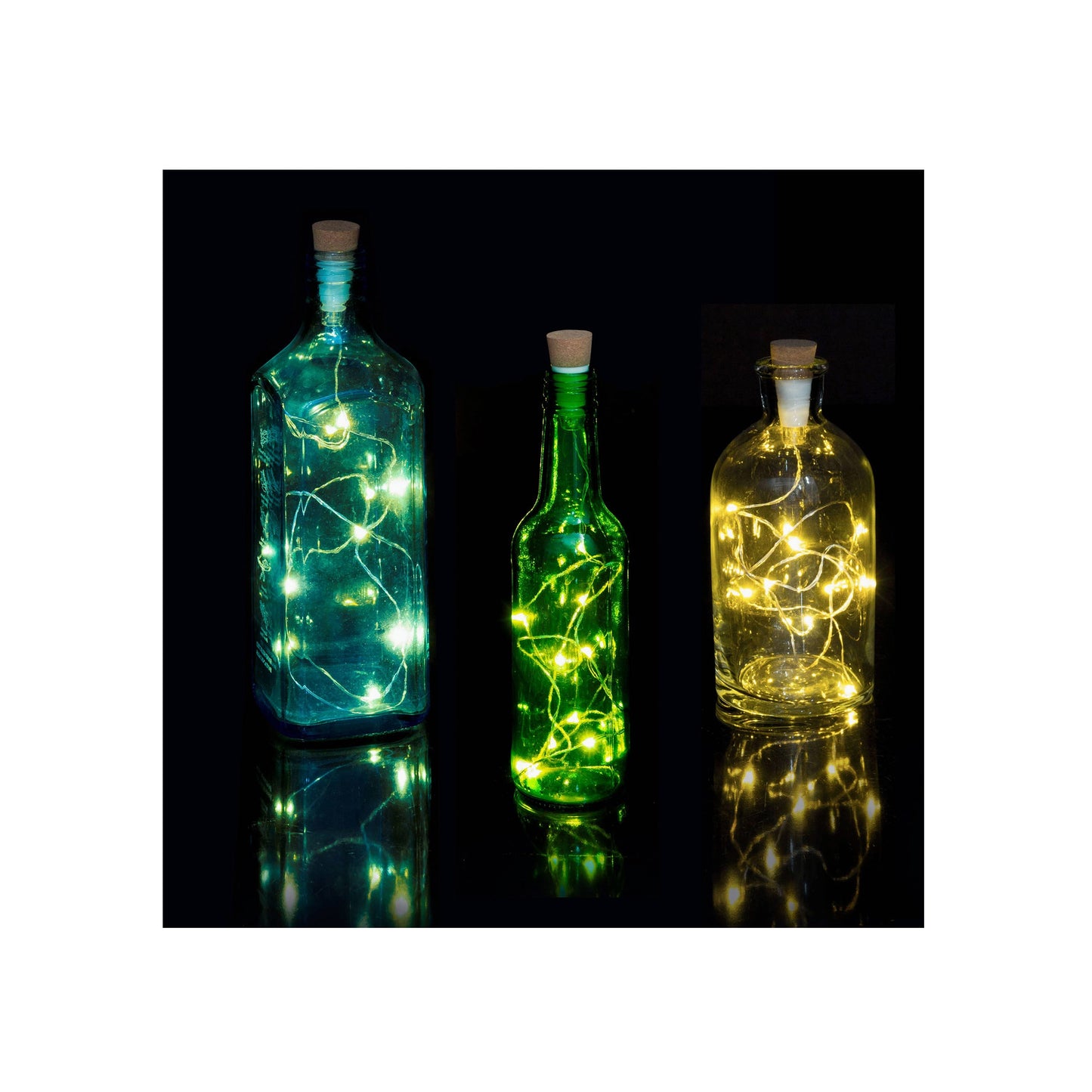 Multicoloured Bottle String Light USB - Rechargeable