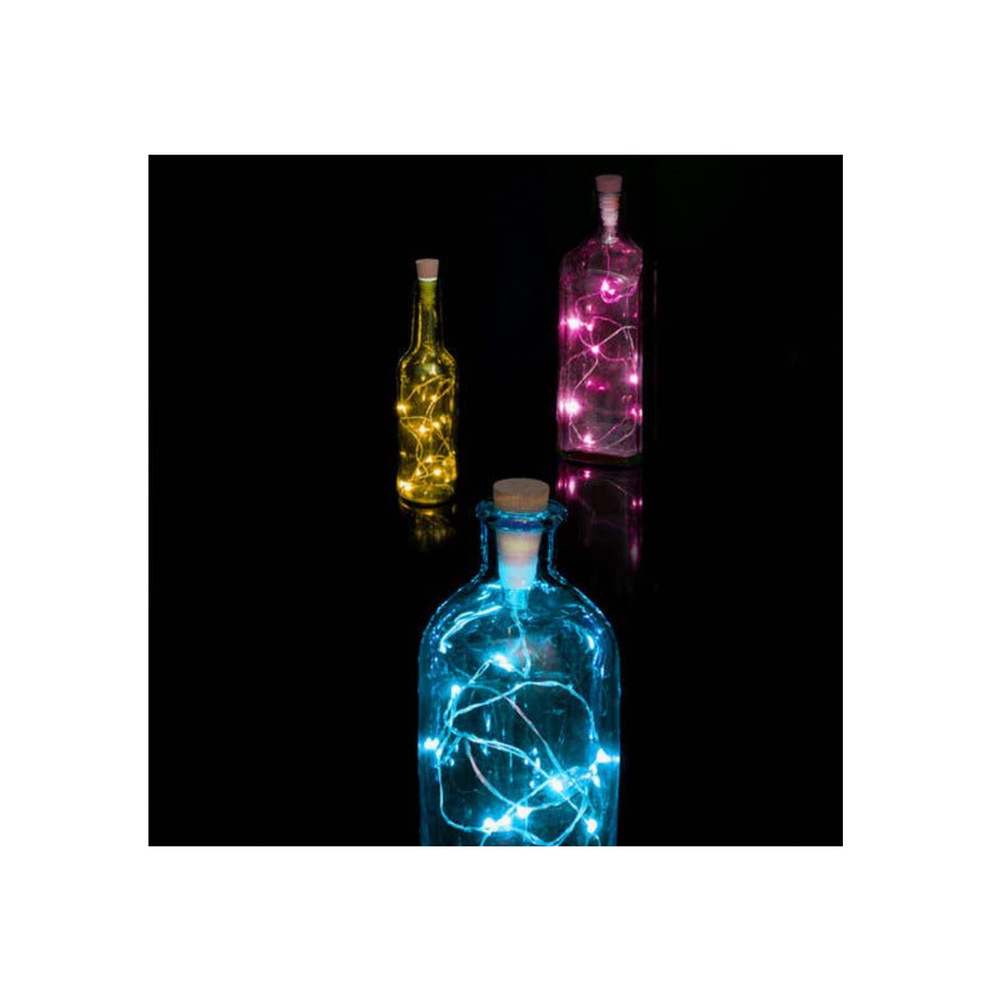 Multicoloured Bottle String Light USB - Rechargeable
