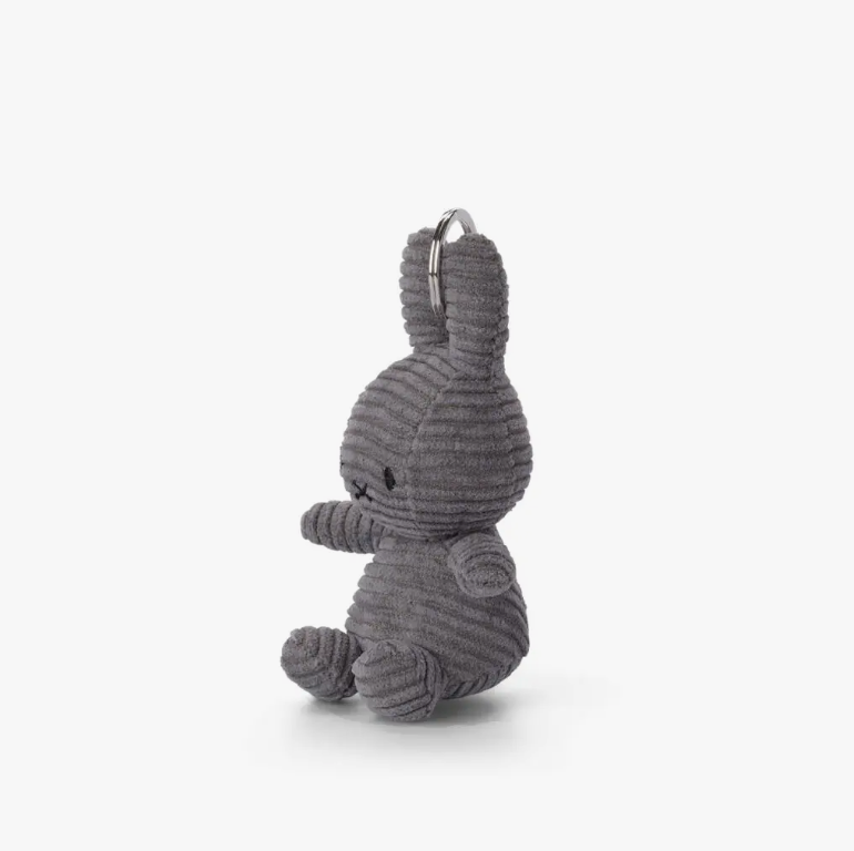Miffy Keyring Corduroy Grey 10cm