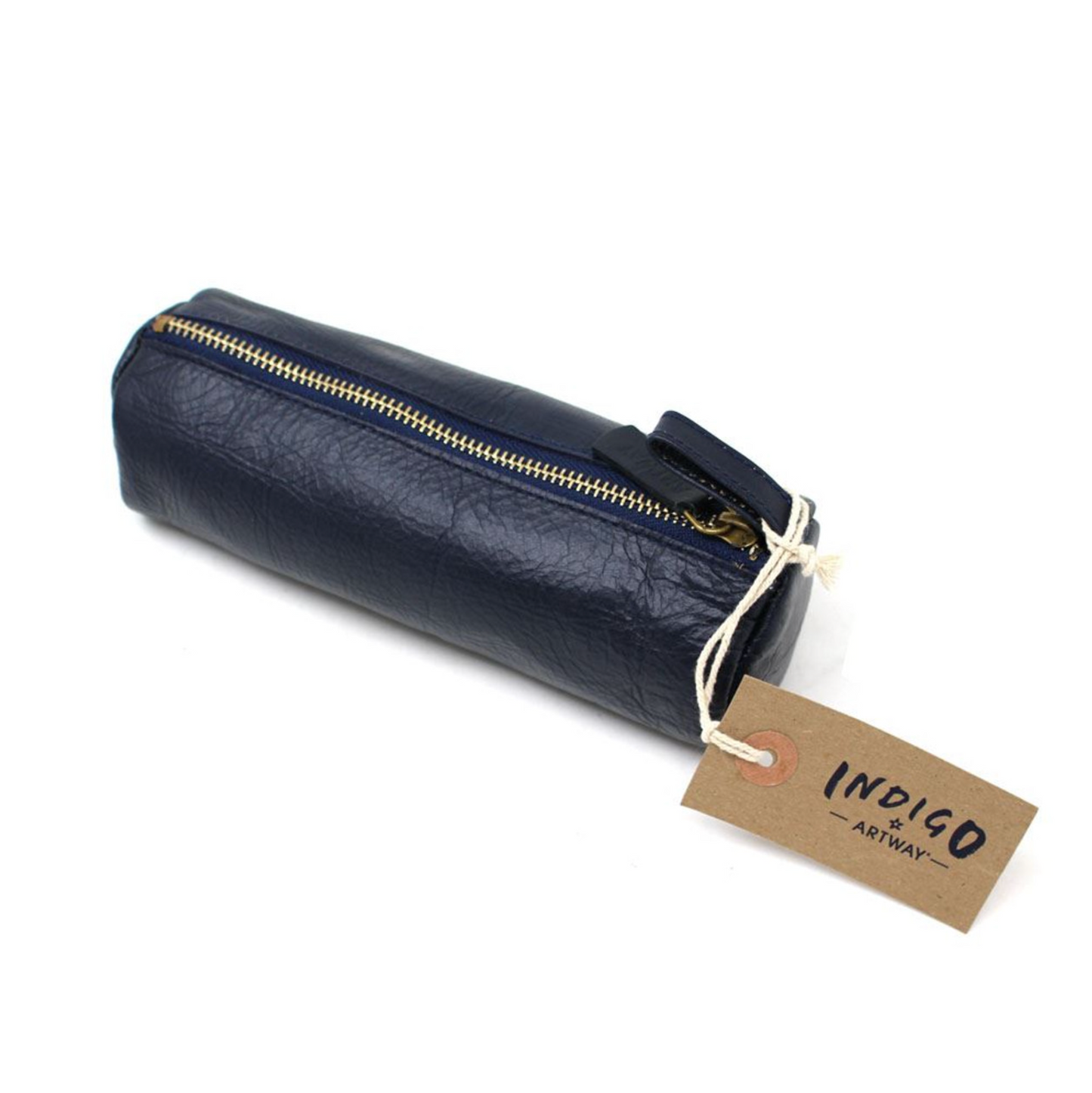INDIGO Doodle Soft Leather Pencil Case - 20cm - Chilli Red