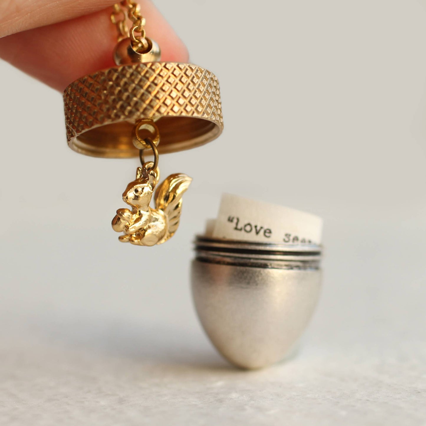 Acorn Locket Necklace
