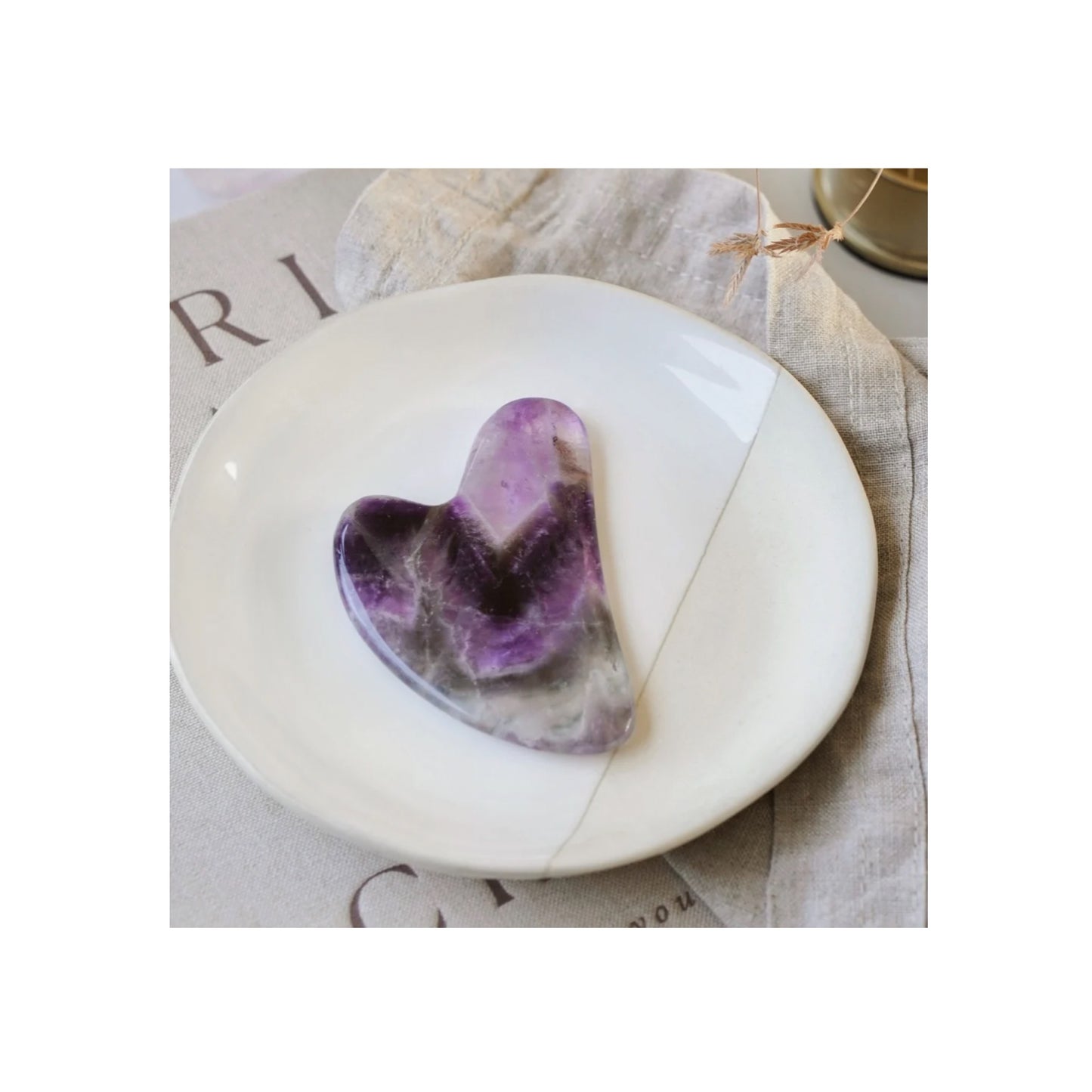 Amethyst Crystal Gua Sha