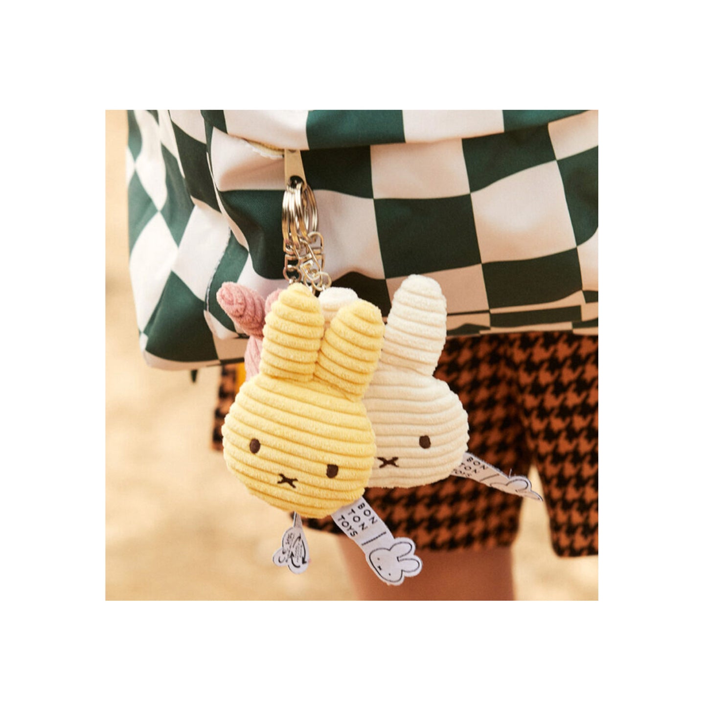 Miffy Corduroy Keyring Buttercream