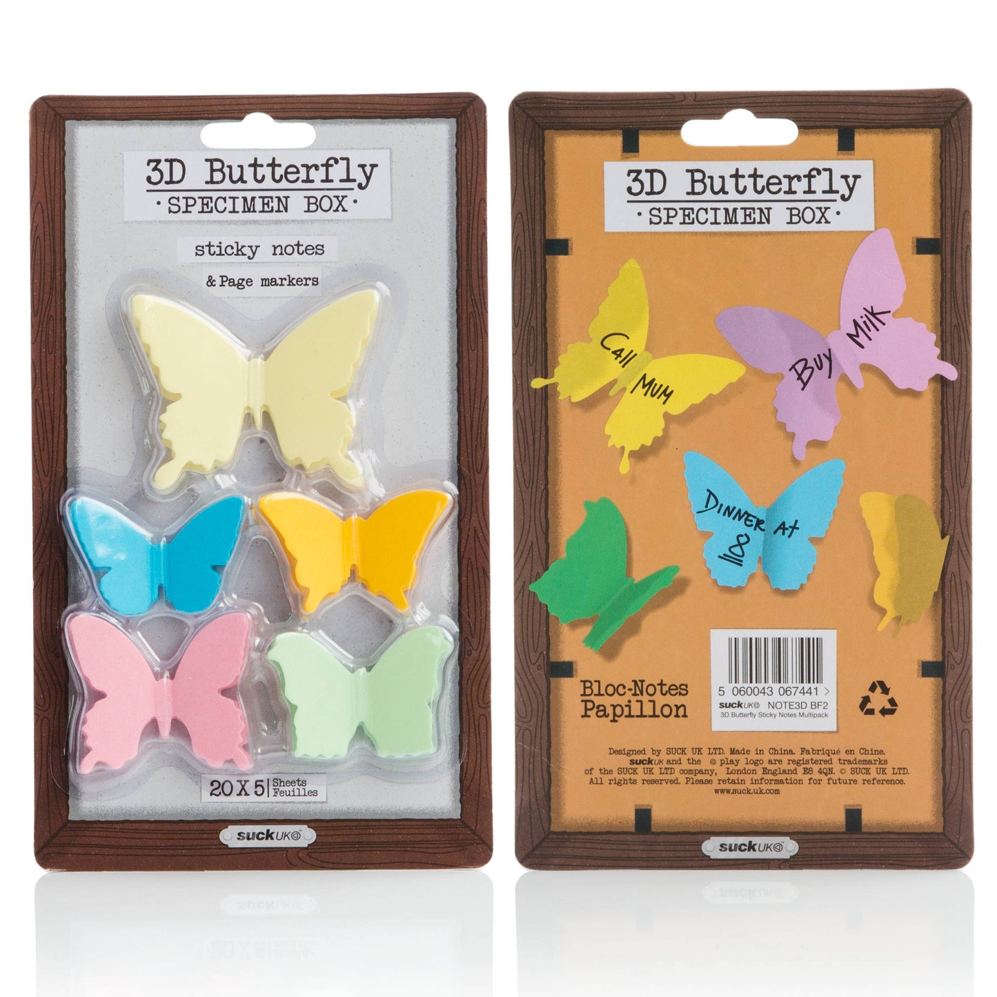 Sticky Notes Butterfly - Specimen Box