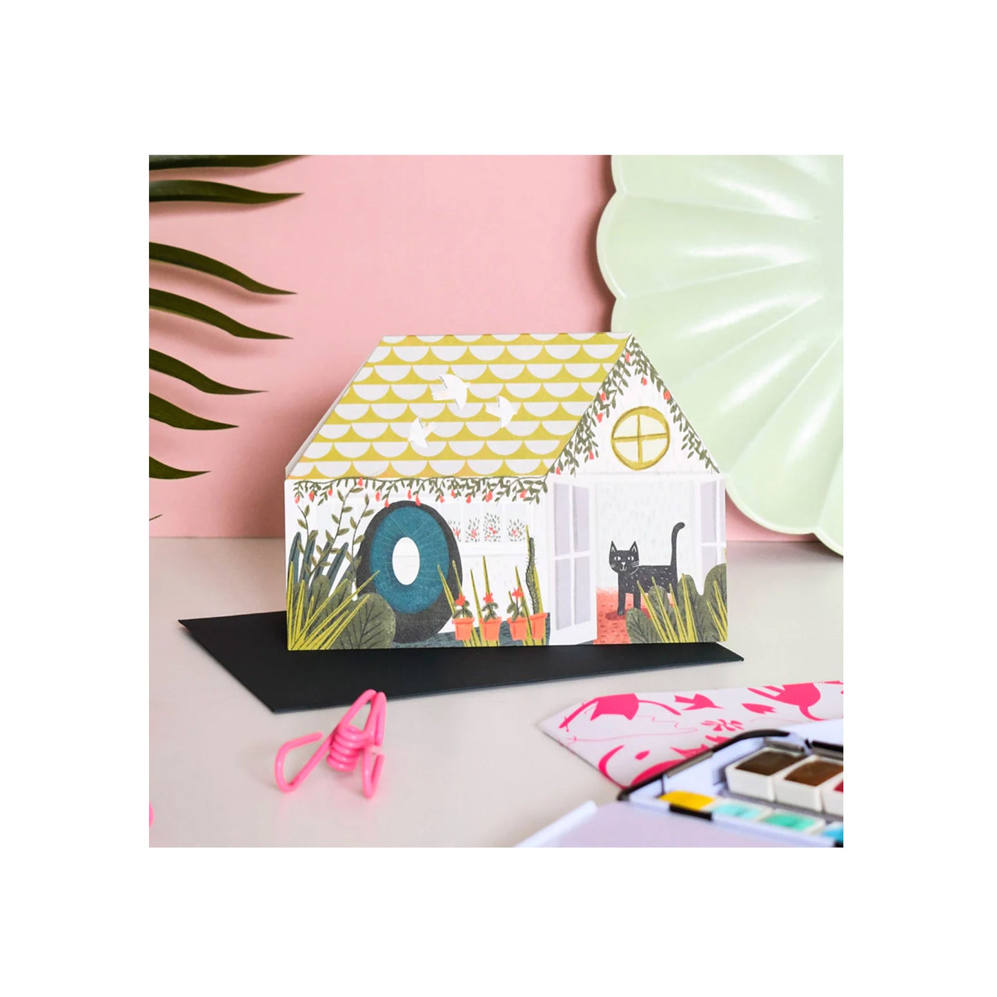Barbara Catworth Cut Out House Artist Card
