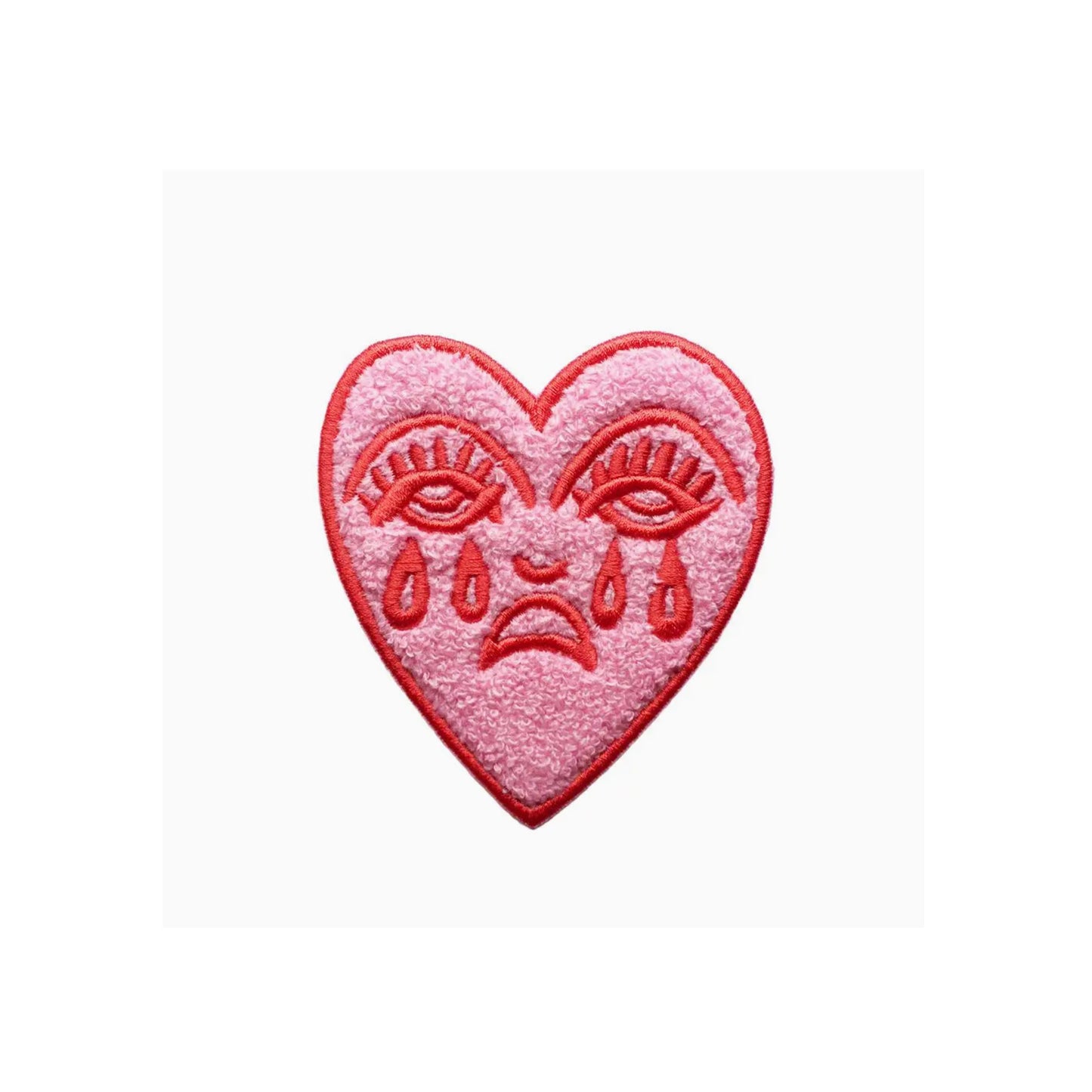 Crying Heart Tattoo Chenille Patch