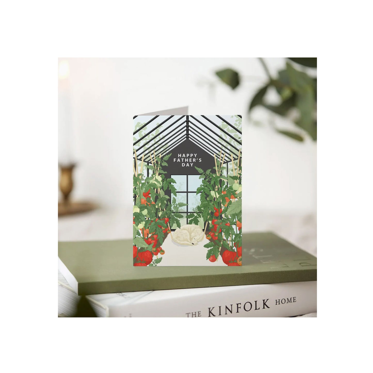 Gardeners Plant & Dog Father's Day Card