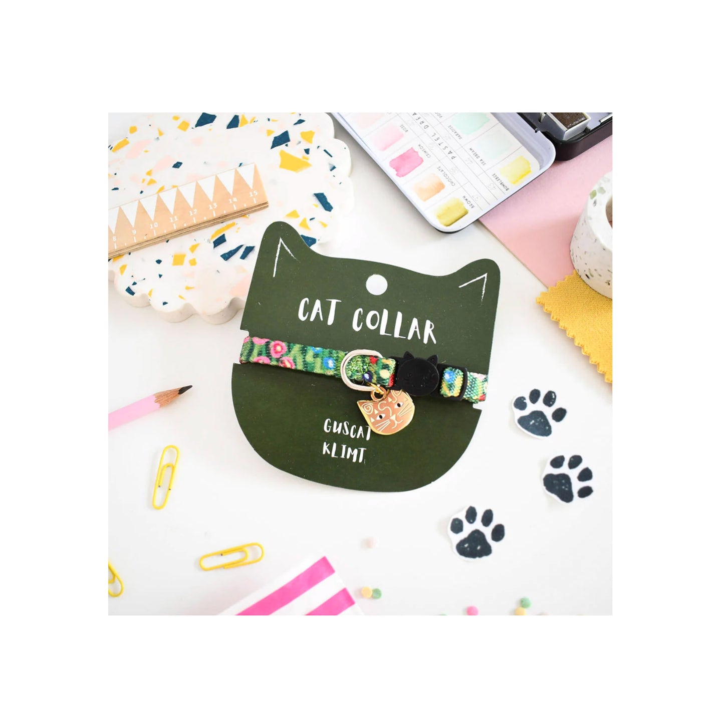 Guscat Klimt Artist Cat Collar