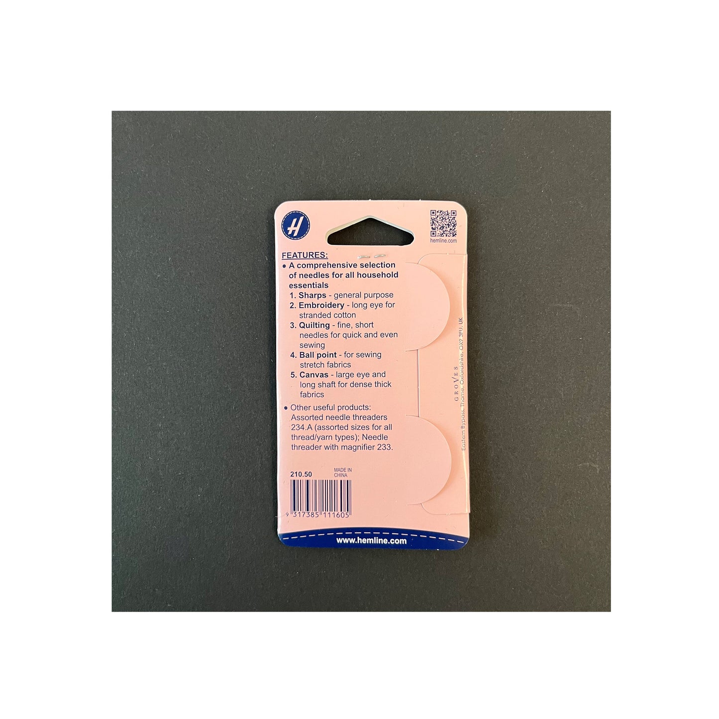 Household Assorted Needles Pack of 50