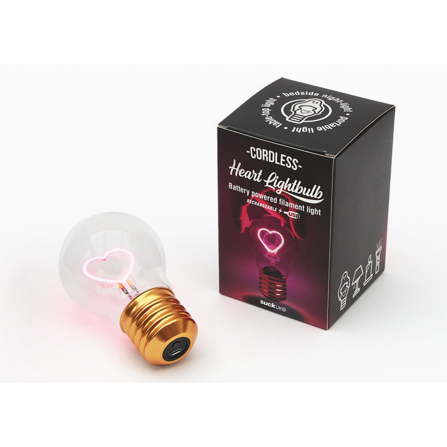 Cordless Heart Lightbulb