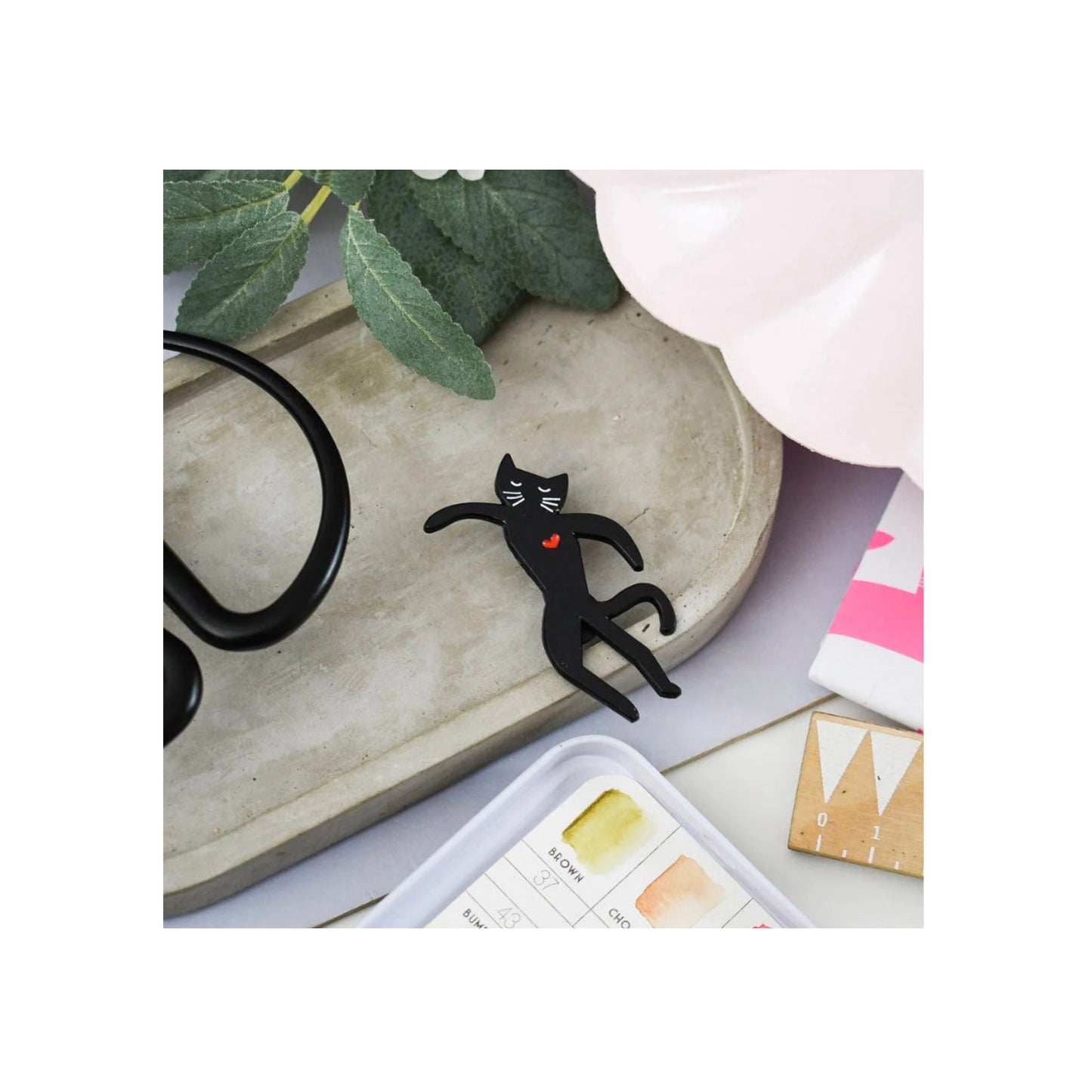 Catisse Icatrus Cat Artist Pin