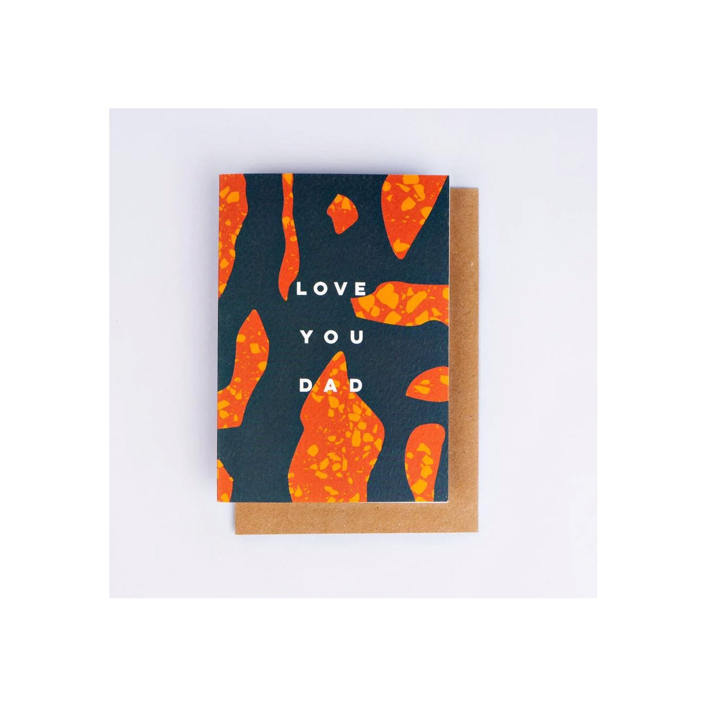 Love You Dad Terrazzo Card