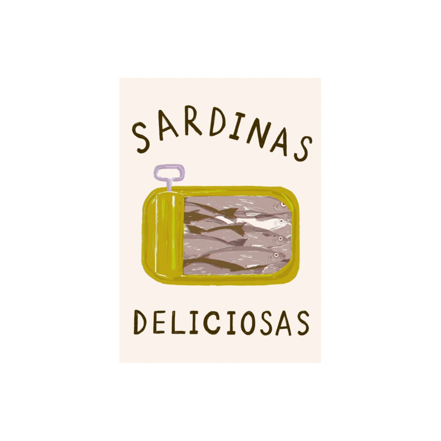 A3 Sardines Natural Print