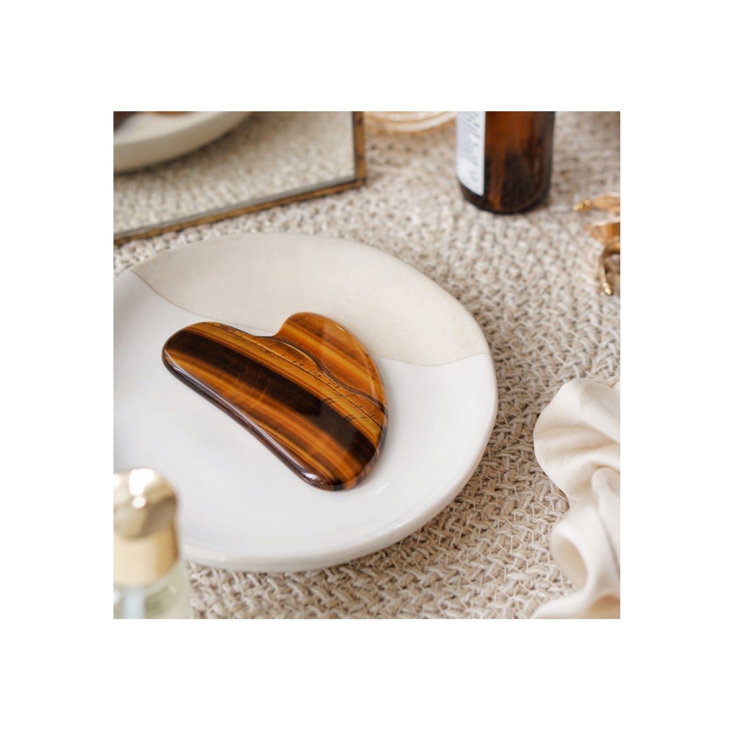 Tigers Eye Crystal Gua Sha