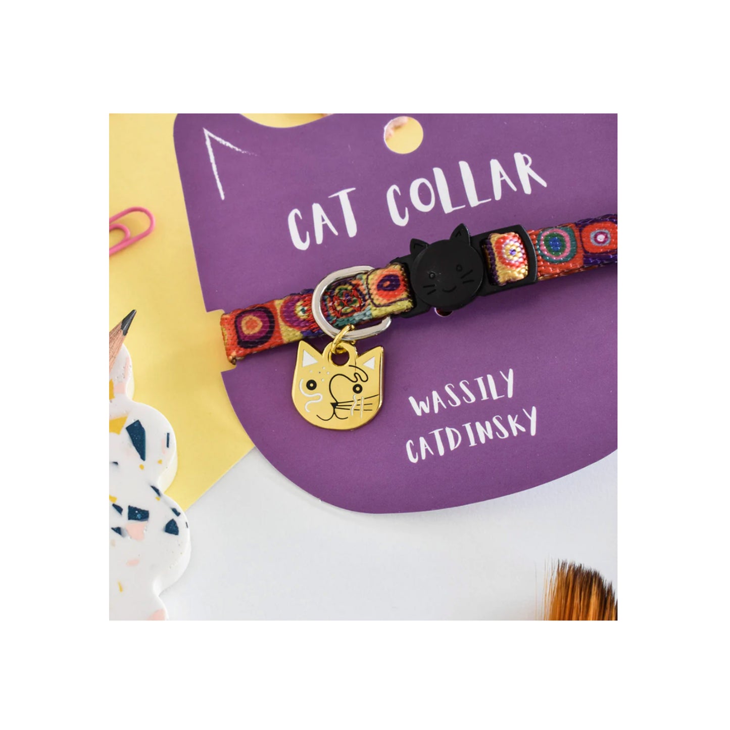 Wassily Catdinsky Artist Cat Collar