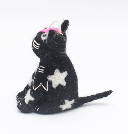 Kitty Starfluff Felt Cat Decoration