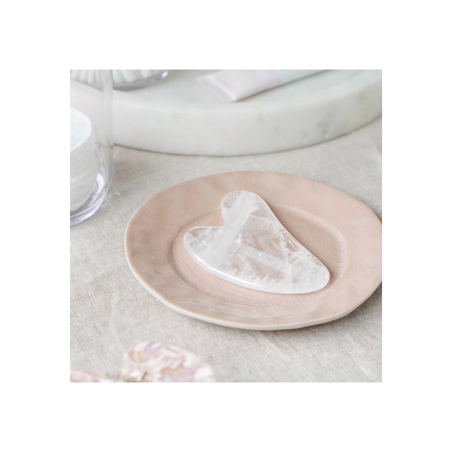 Clear Quartz Crystal Gua Sha