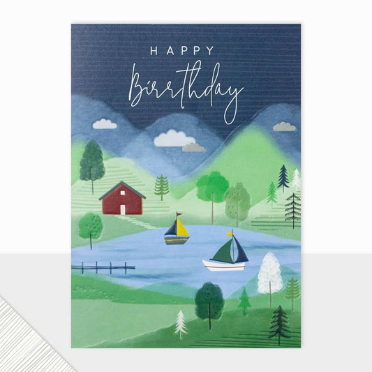 Halcyon Collection - Happy Birthday Card - Lake