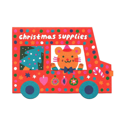 Christmas Van Die Cut Card