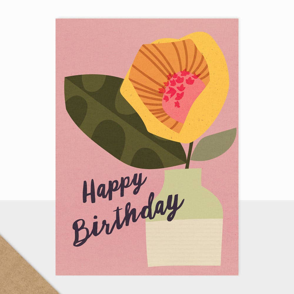 Bloom Collection - Birthday Card - Floral Vase