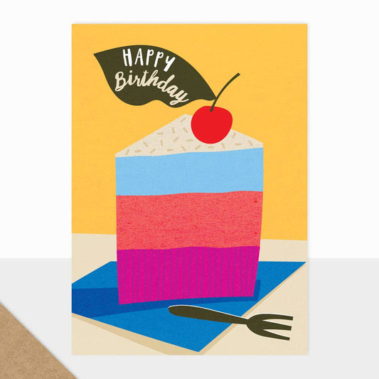 Bloom Collection - Birthday Card - Cake Slice