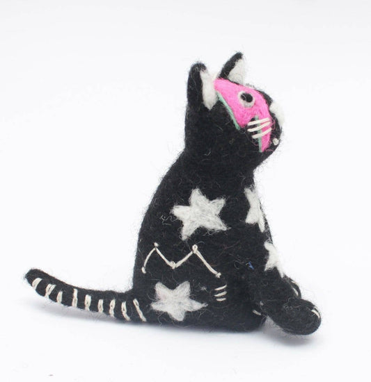 Kitty Starfluff Felt Cat Decoration