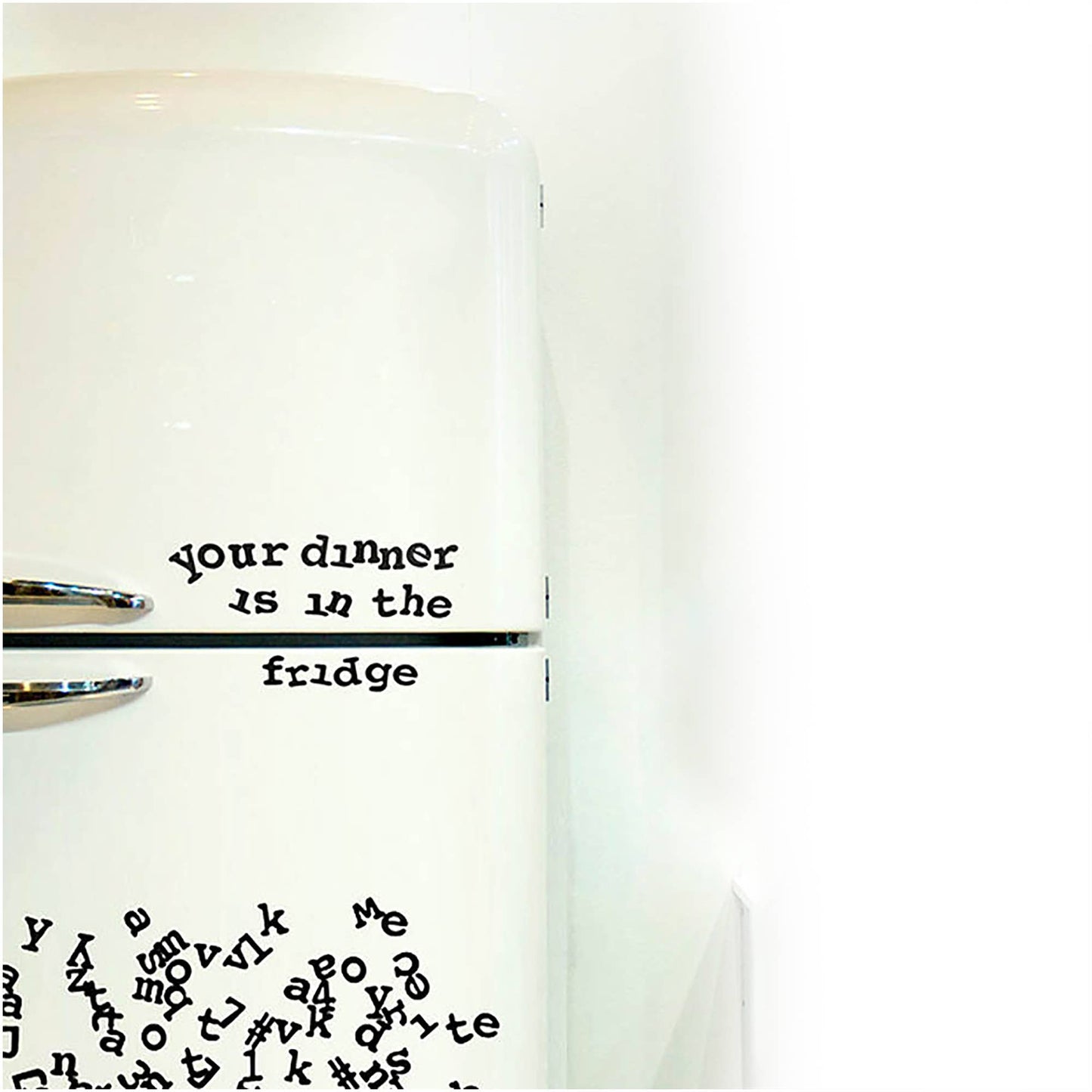 Fridge Magnet Letters - Typewriter Font