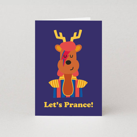 Let’s Prance David Bowie Christmas Card | Funny Holiday Card