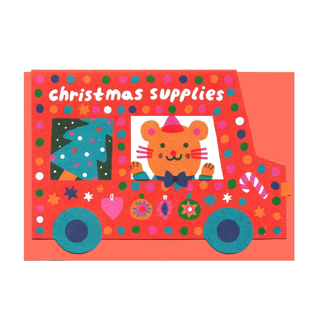 Christmas Van Die Cut Card