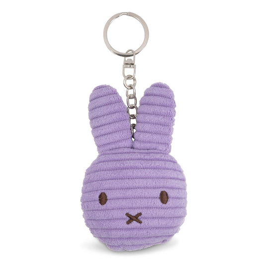 Miffy Flat Keyring Corduroy ECO Lilac 10cm