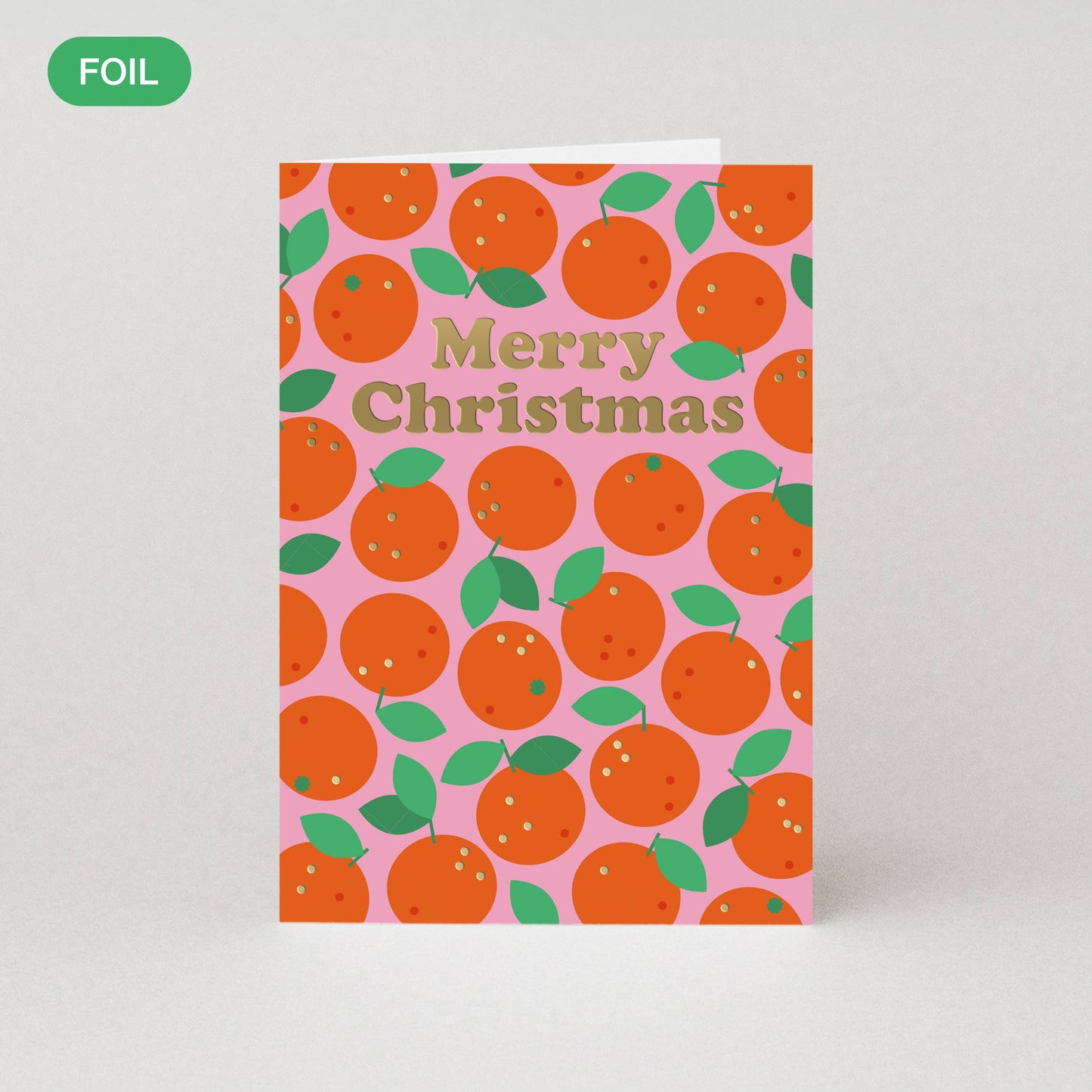 Clementine Christmas Card | Holiday Card | Foil Holiday Card