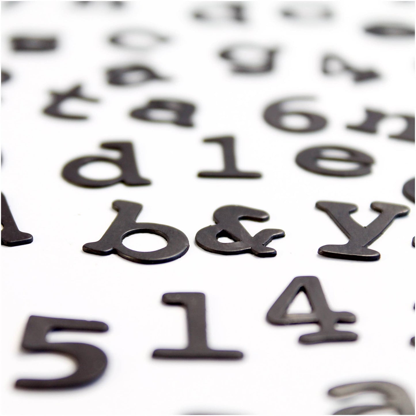 Fridge Magnet Letters - Typewriter Font