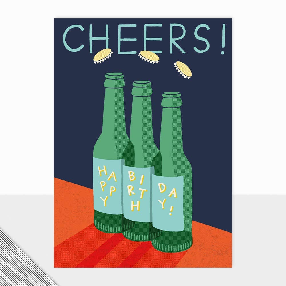 Honcho Collection - Happy Birthday Card - Beer Bottle