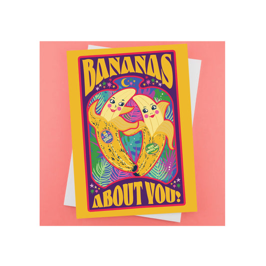 Bananas About You Greeting Card