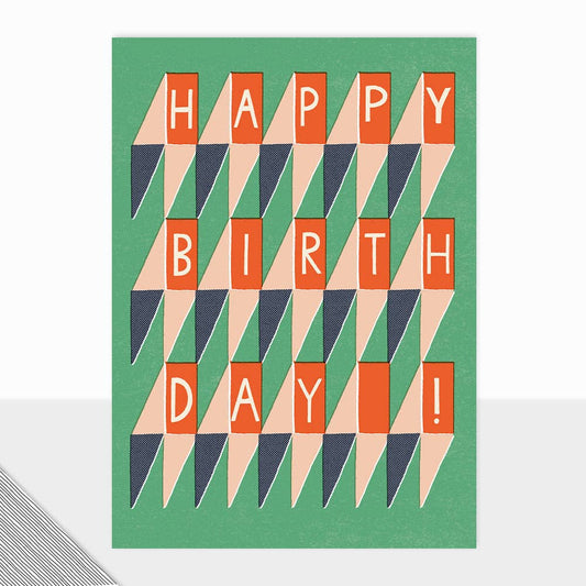 Honcho Collection - Happy Birthday Card - Geometric