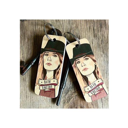 Beth Dutton Wooden Keyring