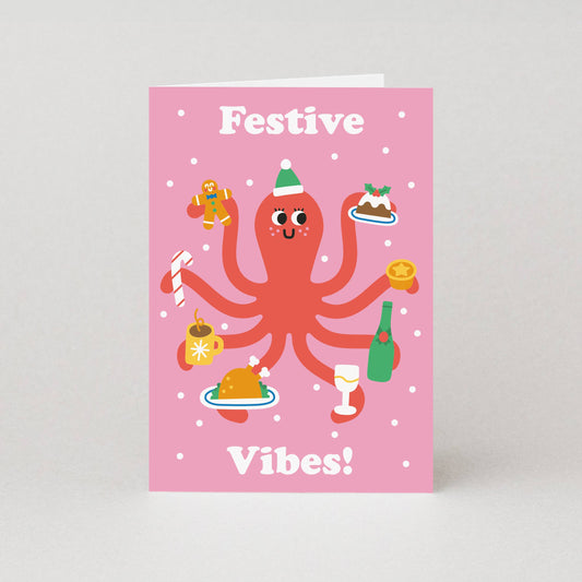 Festive Vibes Christmas Cards | Colourful Christmas Cards