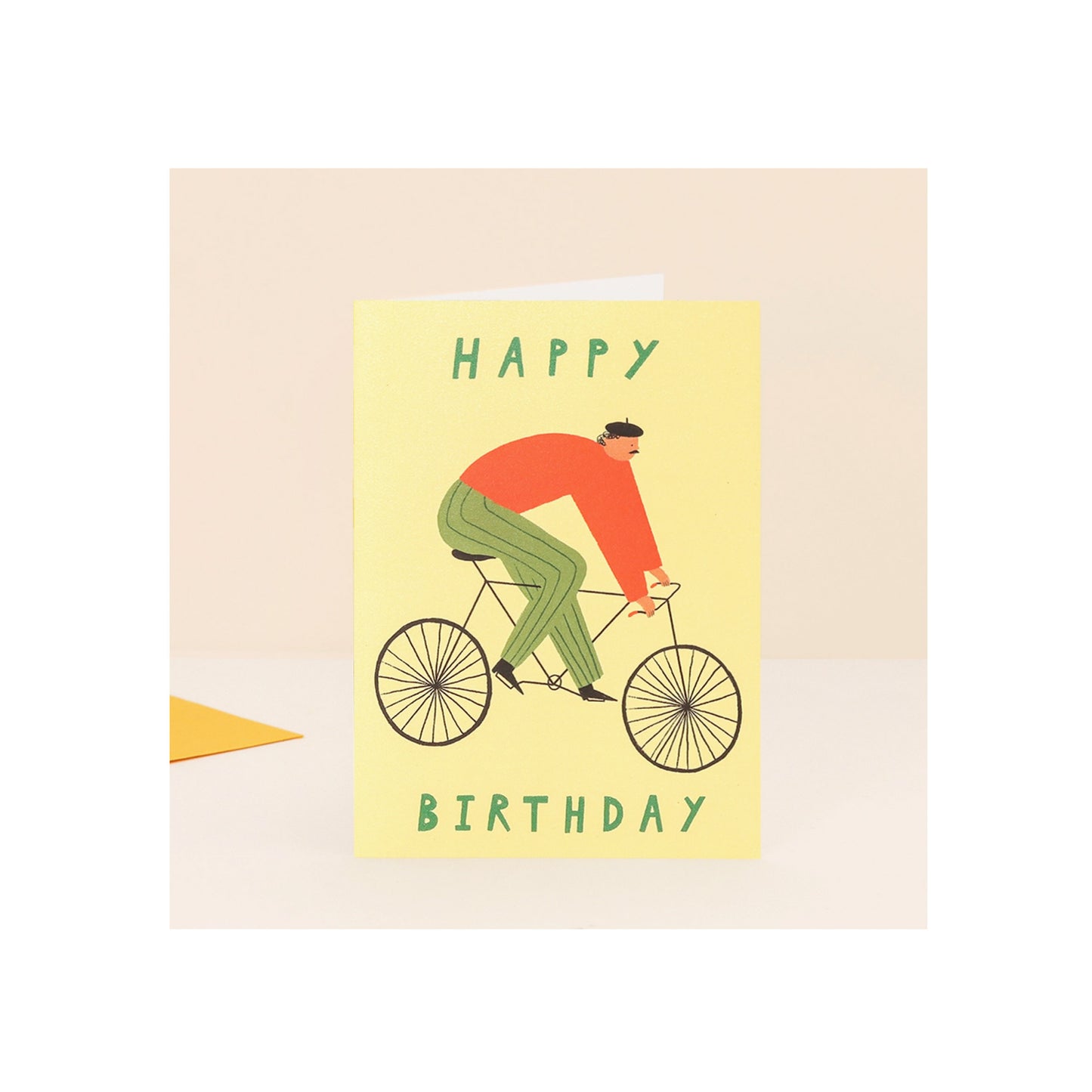 Cyclist Happy Birthday Card