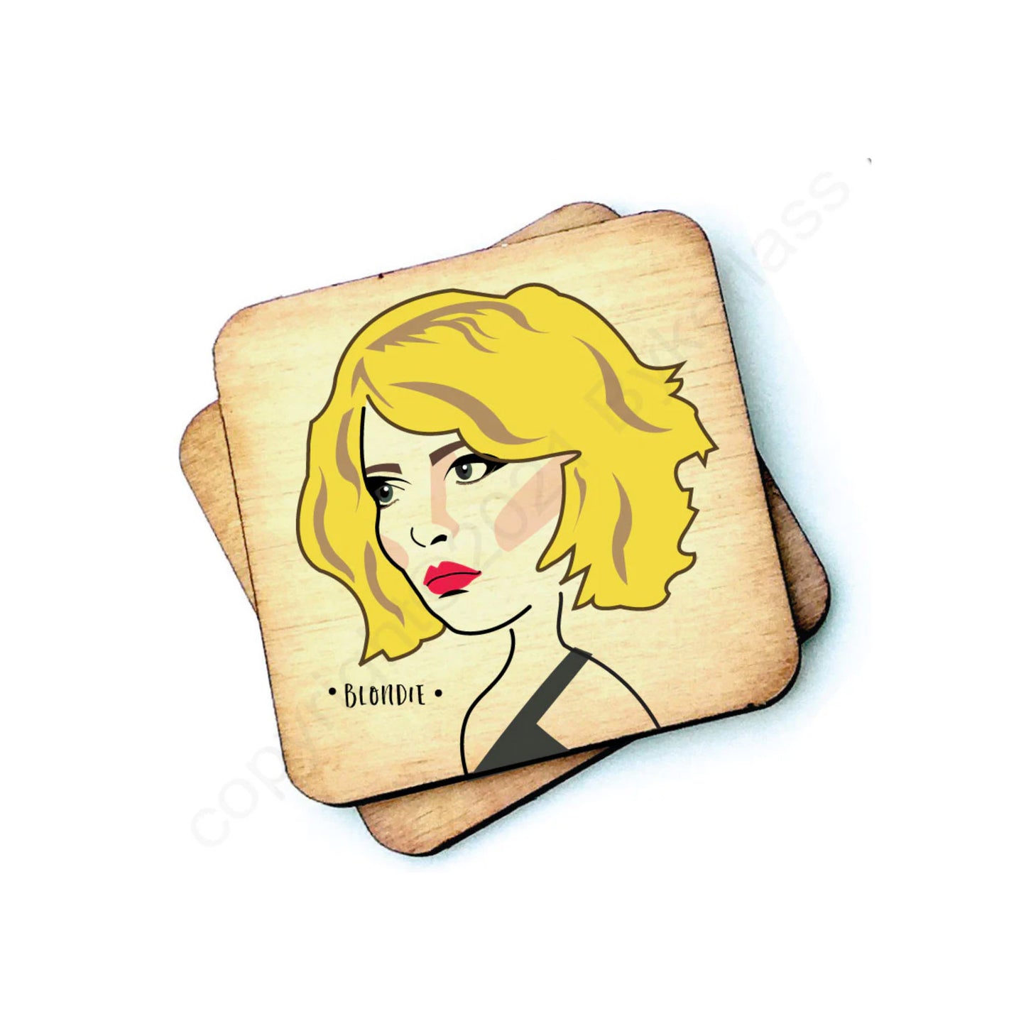 Blondie - Character Wooden Coaster
