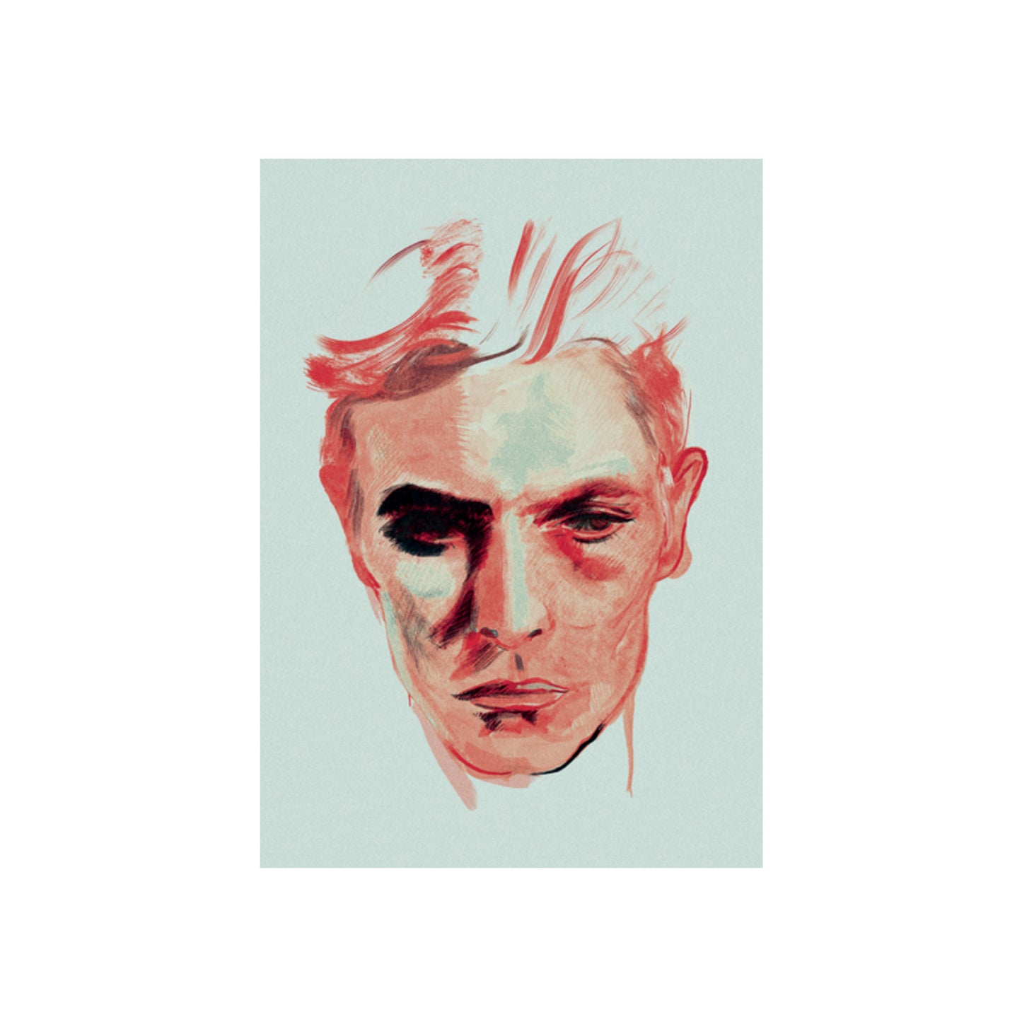 A3 Print - David Bowie - V4 - Burnt Orange