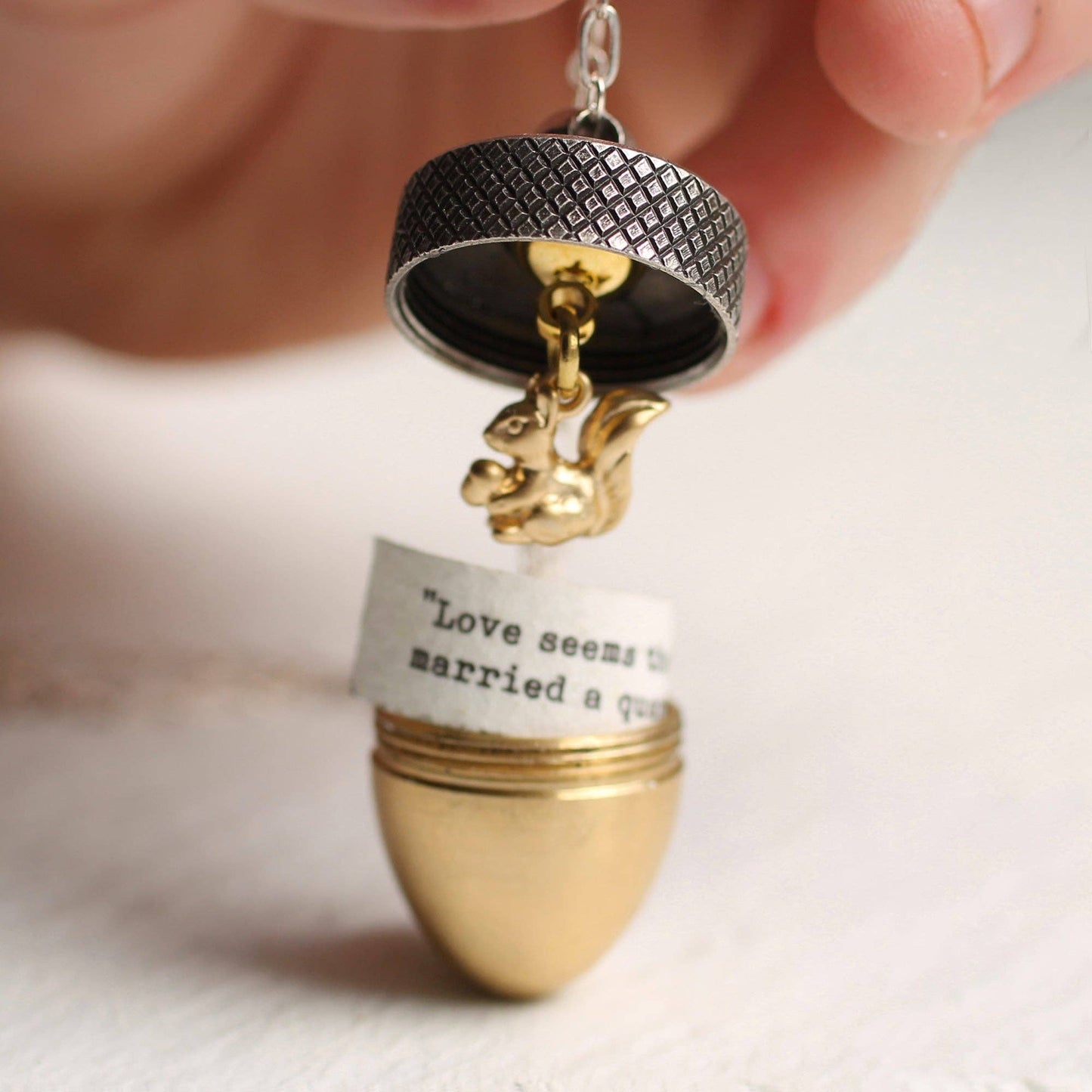 Acorn Locket Necklace