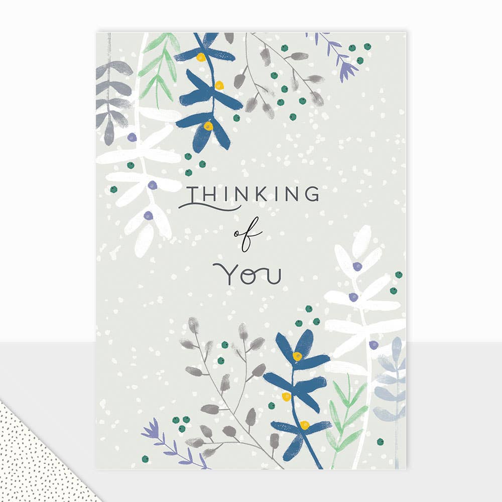 Floral Sympathy Card - Halcyon Thinking of You