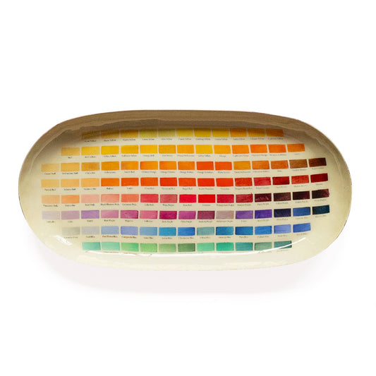 Oval Enamel Tray - Nomenclature of Colors