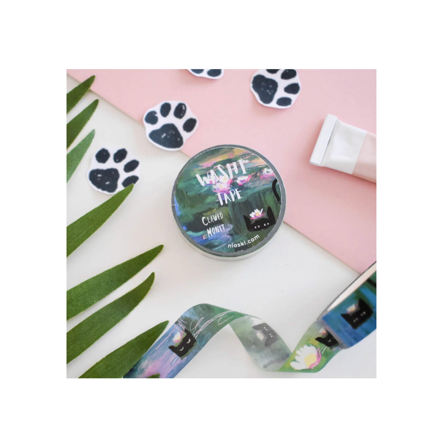 Clawed Monet Cat Washi Tape